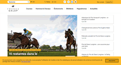 Desktop Screenshot of france-galop.com